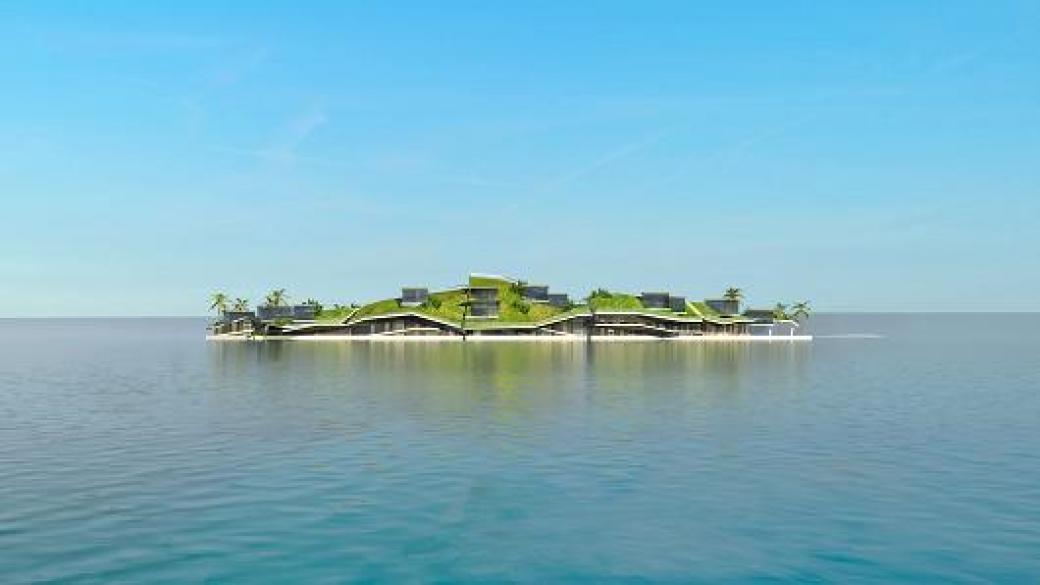 Плаващ остров с 300 къщи и собствена криптовалута