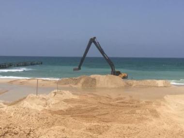 Израел започна изграждането на морска бариера на ивицата Газа