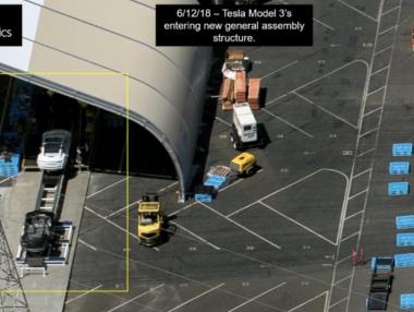 Tesla пусна нова поточна линия в огромна палатка