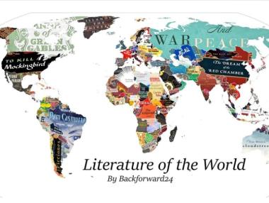 Карта на света показва любимата книга на всяка нация