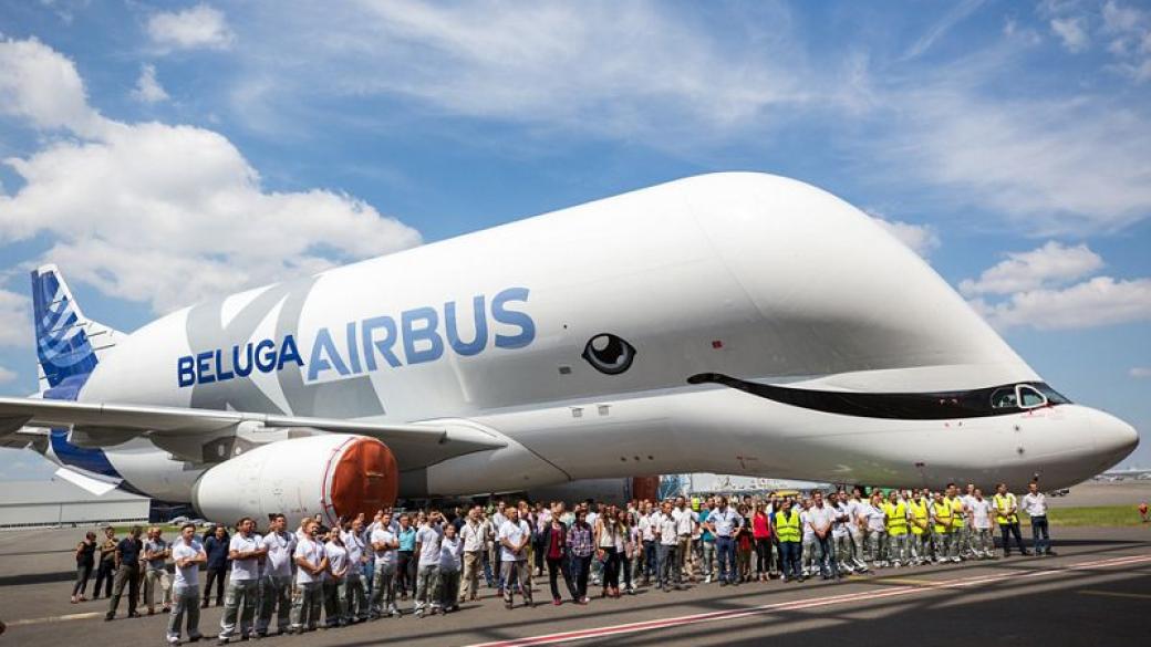 Airbus представи новия си товарен самолет Beluga XL
