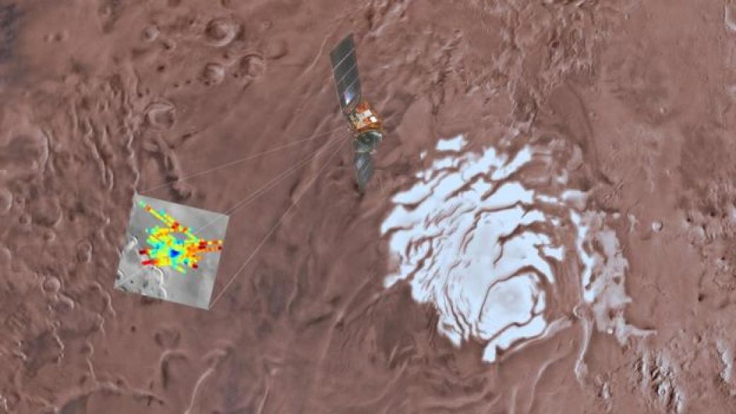 Европейски учени откриха течна вода на Марс