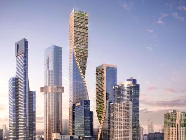 Извит небостъргач-градина ще е най-високата сграда в Австралия