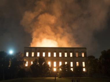 Пожар опустоши Националния музей на Рио де Жанейро