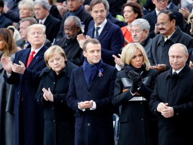 Макрон призова световните лидери да се борят за мира