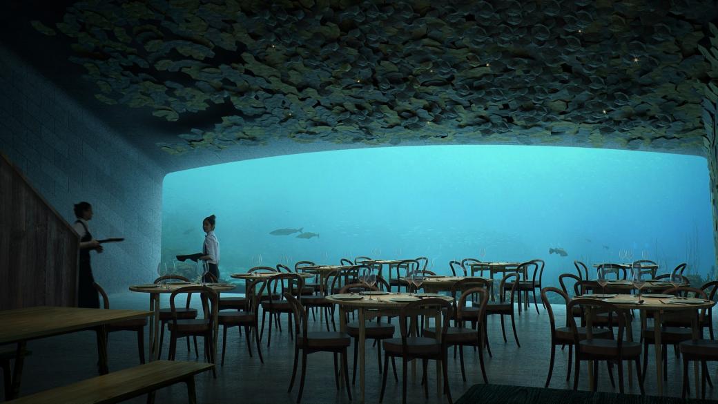 Първият подводен ресторант в Европа отваря през април и вече приема резервации