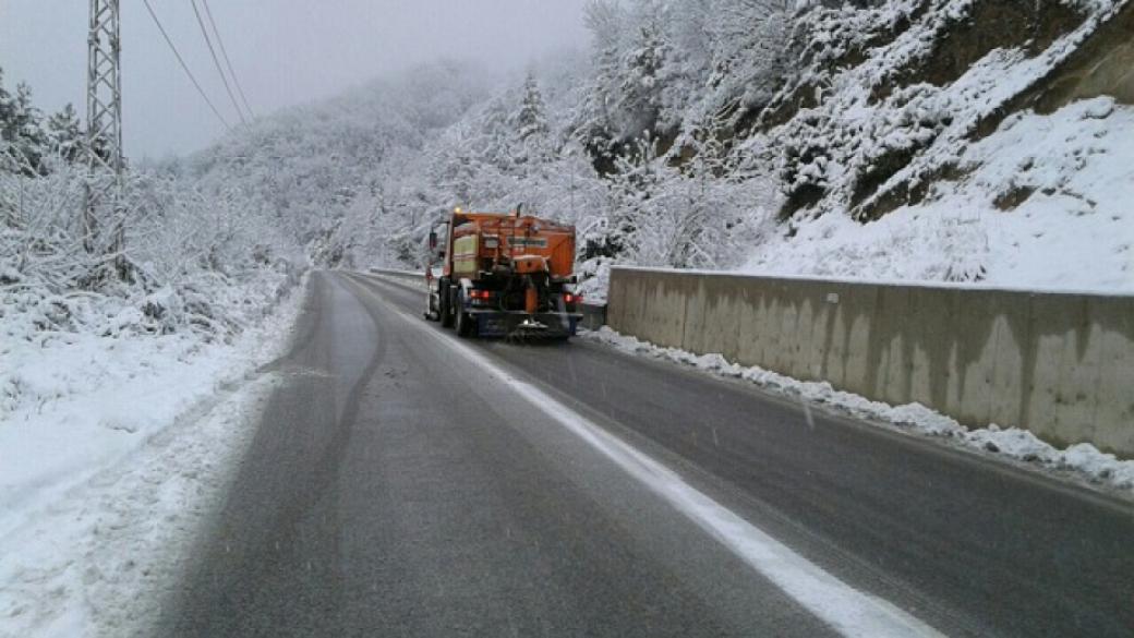 АПИ: 900 снегорина обработваха пътните настилки през нощта