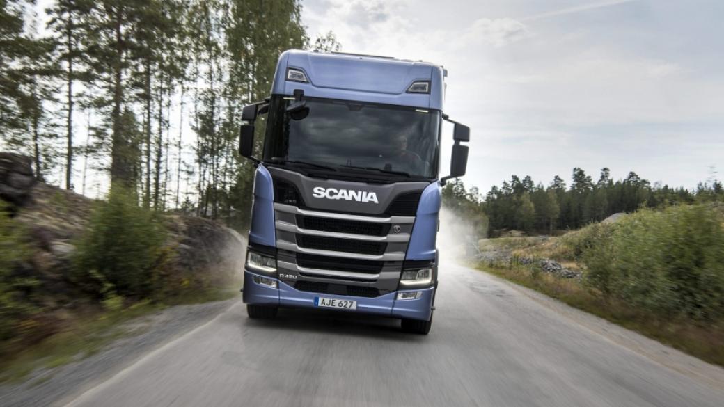Scania разработва технология за водородни камиони