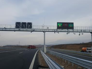 Новата отсечка Кресна-Сандански от дрон