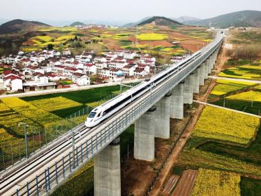 Китай ще увеличи високоскоростната си жп мрежа с 3200 км през 2019 г.