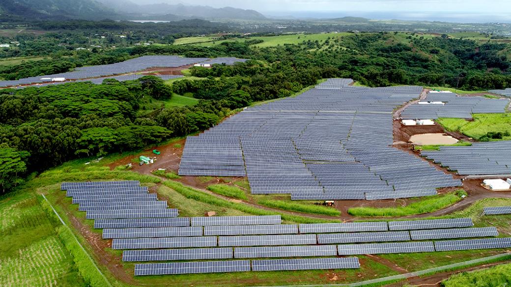 Най-големият парк за производство на слънчева енергия отвори в Хаваи