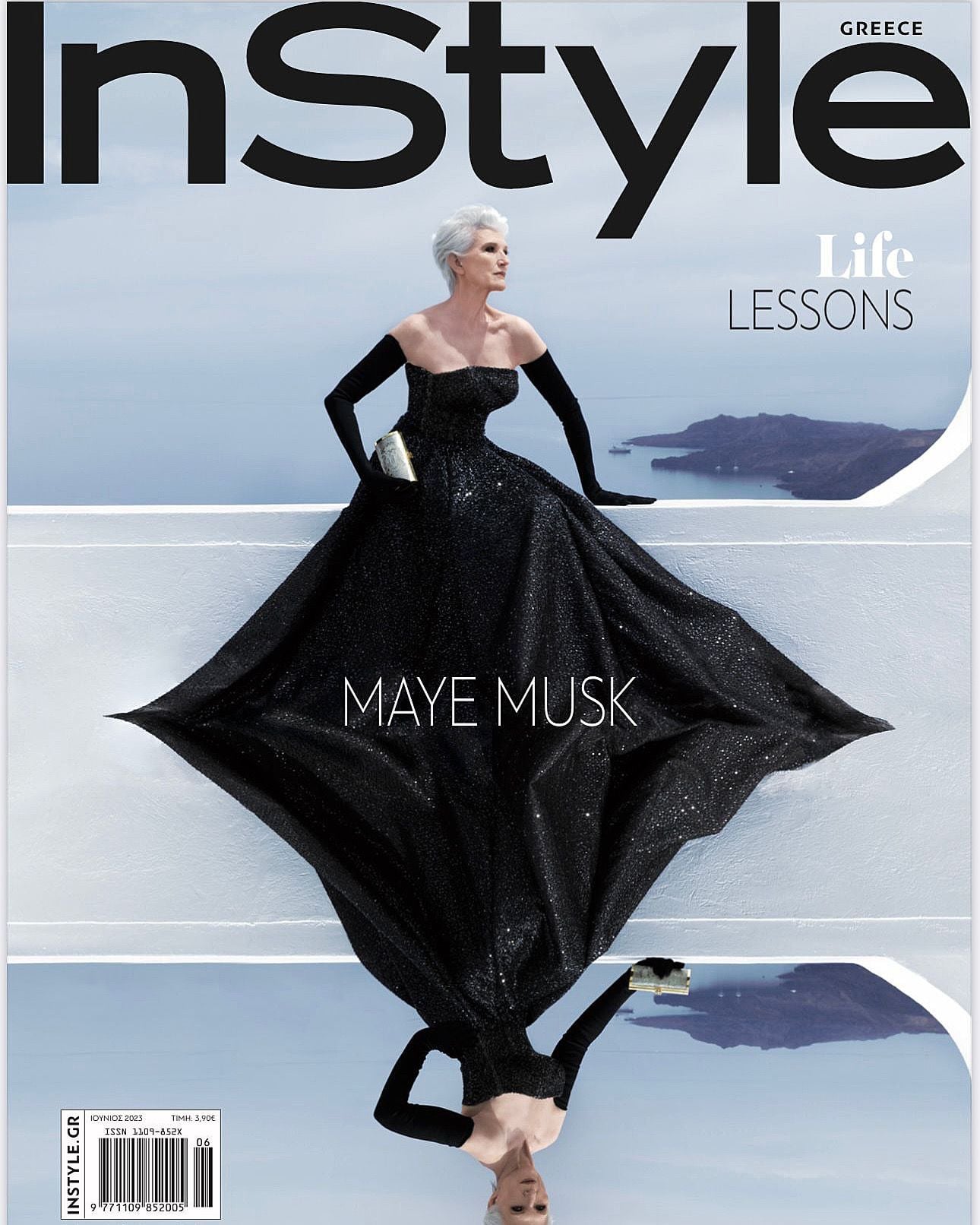  Корицата на списание InStyle с Мей Мъск 