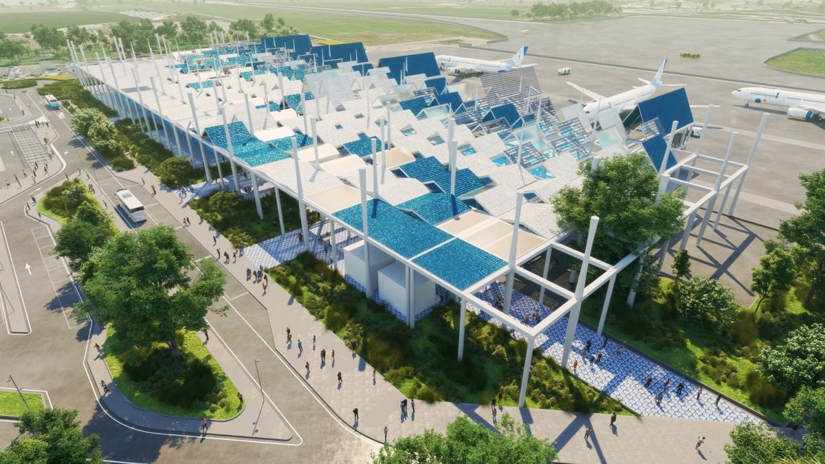 Фотоволтаични панели на летището в Амалфи