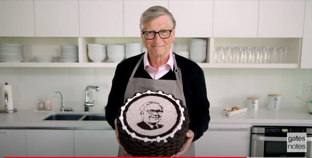 Забавният подарък на Бъфет за Гейтс }