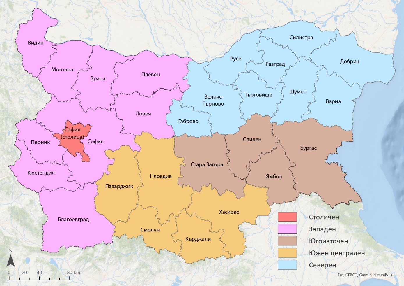 Вариант 2 на райониране