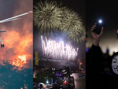 Светът посреща 2020 г. на фона на пожари и протести