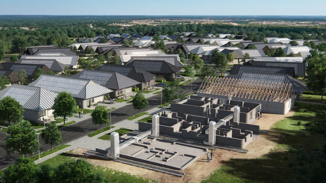 Жилища на бъдещето: В САЩ изграждат най-големия 3D квартал