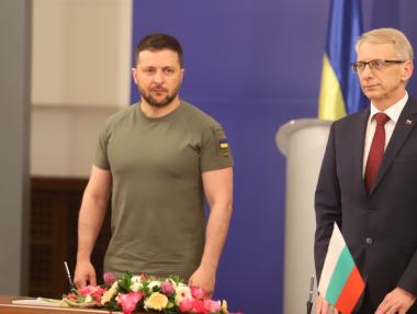 Зеленски: Благодаря, България, за подкрепата
