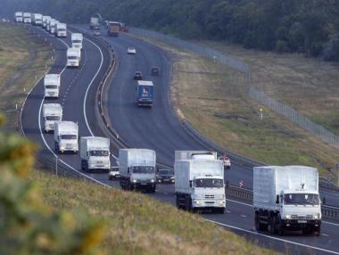 Руският конвой напуска Украйна