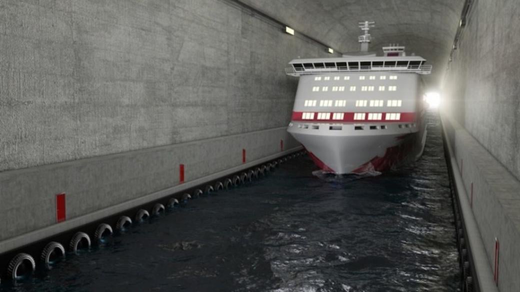 Норвегия изгражда първия в света тунел за кораби