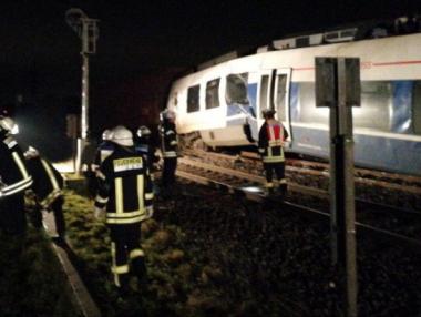 Катастрофиралият влак в Германия е бил на погрешна линия