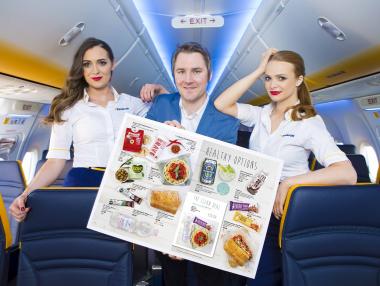 Ryanair пуска ново меню в самолетите