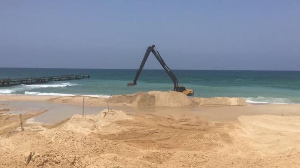 Израел започна изграждането на морска бариера на ивицата Газа