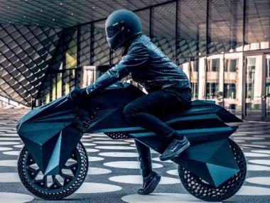 Електрически мотоциклет, направен на 3D-принтер