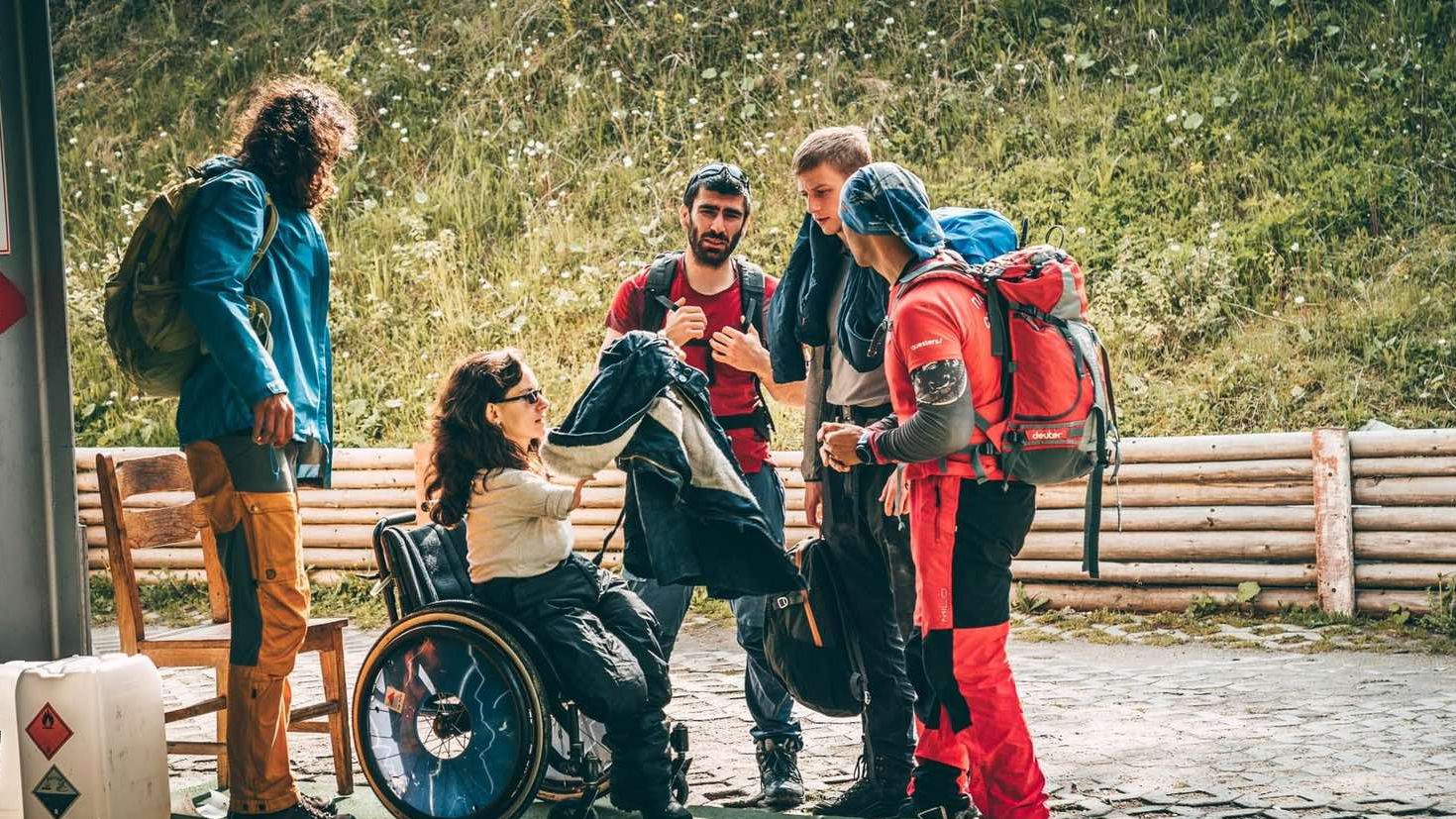 Хора с увреждания на планина